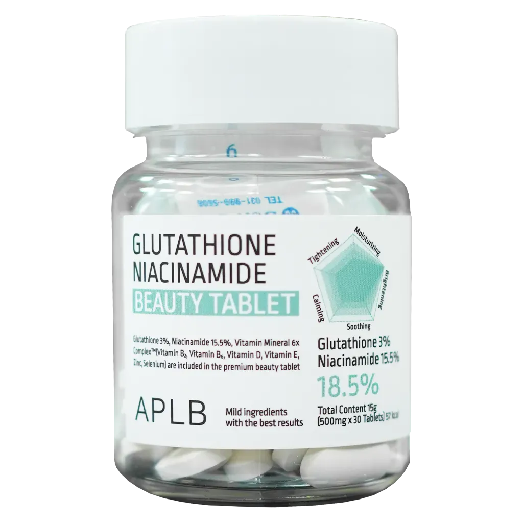 APLB Glutathione Niacinamide Beauty Tablet 500mg x 30 Tablets